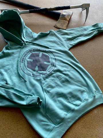Classic Fight Fire Hoodie - Limited Aqua